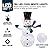 Joiedomi Snowman Christmas Outdoor Decoration, 150 LED Lighted Christmas Holiday Decorations, Collapsible Snowman Yard Lights Backyard Garden Lawn Xmas Decor, Blue Scarf