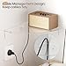 upsimples 4 Pack Acrylic Corner Floating Shelves, 10 in Clear Hanging Shelves with Cable Management Design, Wall Mounted Corner Storage Organizer for Bathroom, Bedroom, Living Room, Kitchen