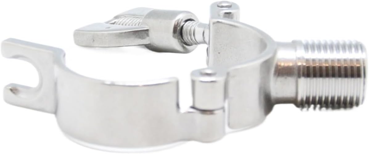 19mm-152mm SS304 Pipe Holders with male G1/2" 304 Tube Clip Clamps Tube Support Fittings Clamp Fittings(For Tube OD12.7mm)
