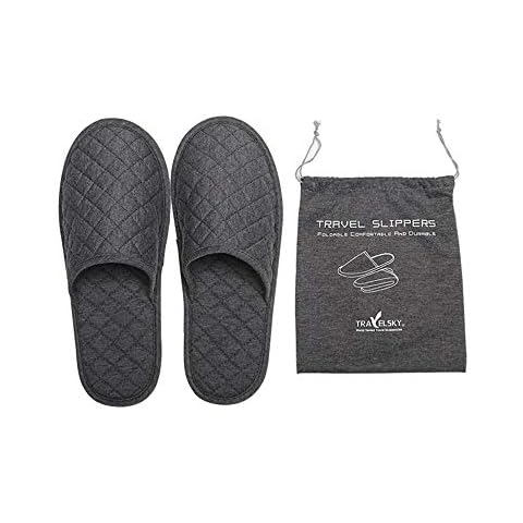 IBLUELOVER Pantoufles Coton Tricot Cover