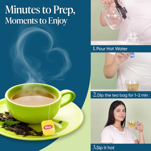 Image of Winty Elaichi Matcha Green Tea, Herbal Antioxidant with Cardamom, Clove & Cinnamon, Supports Immunity, Digestion, Metabolism, Gut Health & Weight Management, Refreshing & Sugar-Free Brew 30 Bags