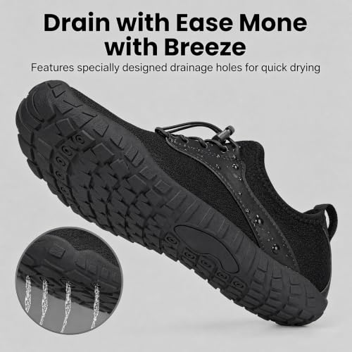 Image of Barefoot Water Shoes for Men Women 2026 Quick Dry Athletic Shoes Non-Slip Wide Toe Aqua Footwear Beach Swim Hiking Kayaking Yoga Outdoor Sport
