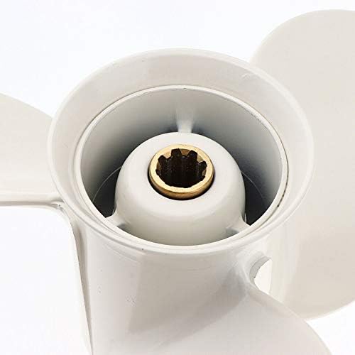 ARKDOZA プロペラ 9 1/4x10 スズキ船外機用 9.9HP 15HP 3枚刃 {マリンアクセサリー} 9 1/4 x 10-J1アルミ合金3ブレード船外機のモータープロペラ9.9-15 HP