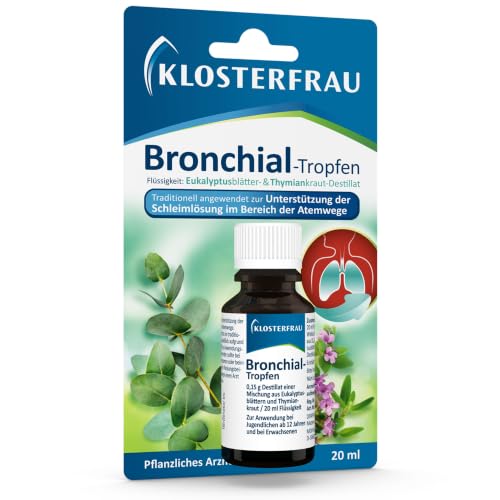 Klosterfrau Gouttes bronchiques 20 ML Favorise Le dégagement du Mucus dans Les Voies respiratoires