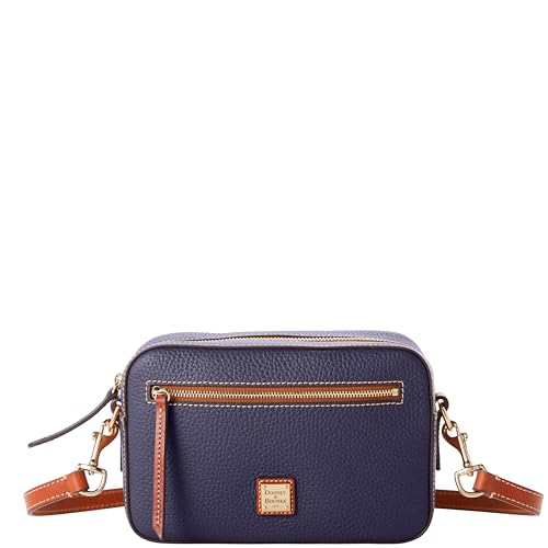 Dooney & Bourke Women's Camera Zip Crossbody in Pebble Grain Leather, Small Handbag with Adjustable Shoulder Strap