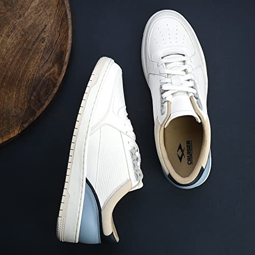 Image of Cruiser Mens Sneaker | Casual Shoes | Cushioned Insole | Lace-Up Design | Arch Support & Ventilated Comfort | Perfect Pair with Casual Outfit (Augustus)