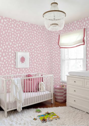 Yasinet Pink Wallpaper Modern Dots Peel and Stick Wallpaper — view 3