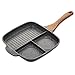 LHQ-HQ Pietra Steak Ceramica Grill Pans Colazione friggere Le Uova Non-Stick Padella Cucina 3 Griglia Multifunzione 3-in-1 Padella da Cucina Padelle