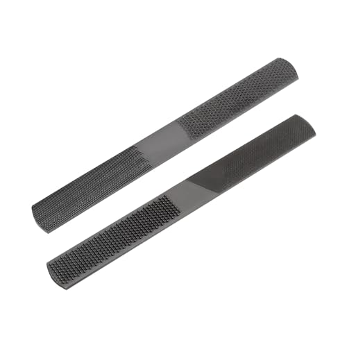 The Lord of the Tools 2 Limas Multifunción 4 en 1 de 200mm Limas de Carpintería de Acero con Alto Contenido de Carbono Lima Escofina para Tallar Carpintería de 4 Vías para Madera Metal Blando Plástico