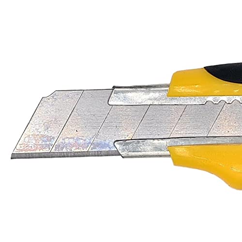 Profi Cuttermesser Universalmesser mit Feststellrad und 18mm Abbrechklinge - 120er-Pack
