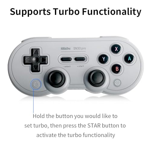 SN30 Pro Wireless Bluetooth Controller, Aggiornamento Del Joystick Ad Effetto Hall, Cavo USB-C Gamepad Compatibile con Switch, Windows, Mac OS, Android, Steam Deck - Controller - Immagine 3