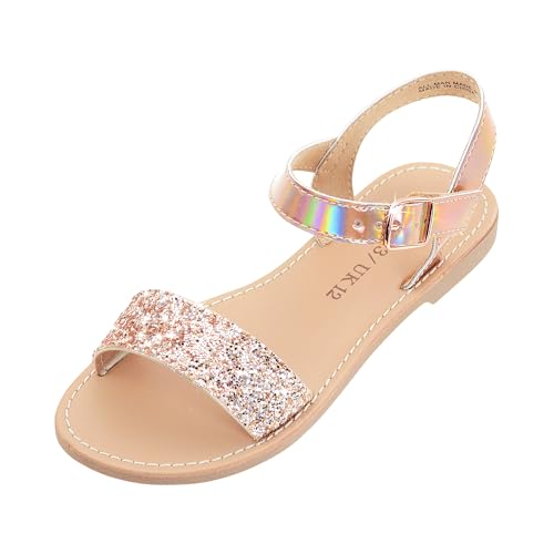 Girls Sandals Open Toe Summer Flats Dress Sandals