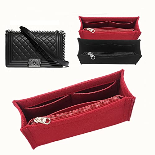 Insert de rangement Chanel Leboy noir S en feutre premium - 6