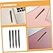 VILLCASE 4 Pcs Stylus Pen for Touchscreen - Dual Head Capacitive Stylus for Electronic Whiteboard & Tablet - High Sensitivity Drawing Pencil for Classroom, Presentation & Office - Black