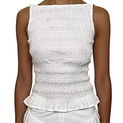 A Ruffle Hem White
