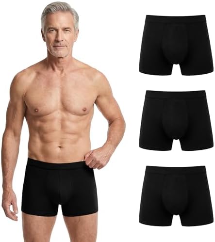 Hellomamma Inkontinenz Pants Männer Waschbar: Herren Boxershorts aus Baumwolle mit Saugfähigkeit Pants 150ml – Wiederverwendbar Unterhosen für tägliche Blasenschwäche XXL