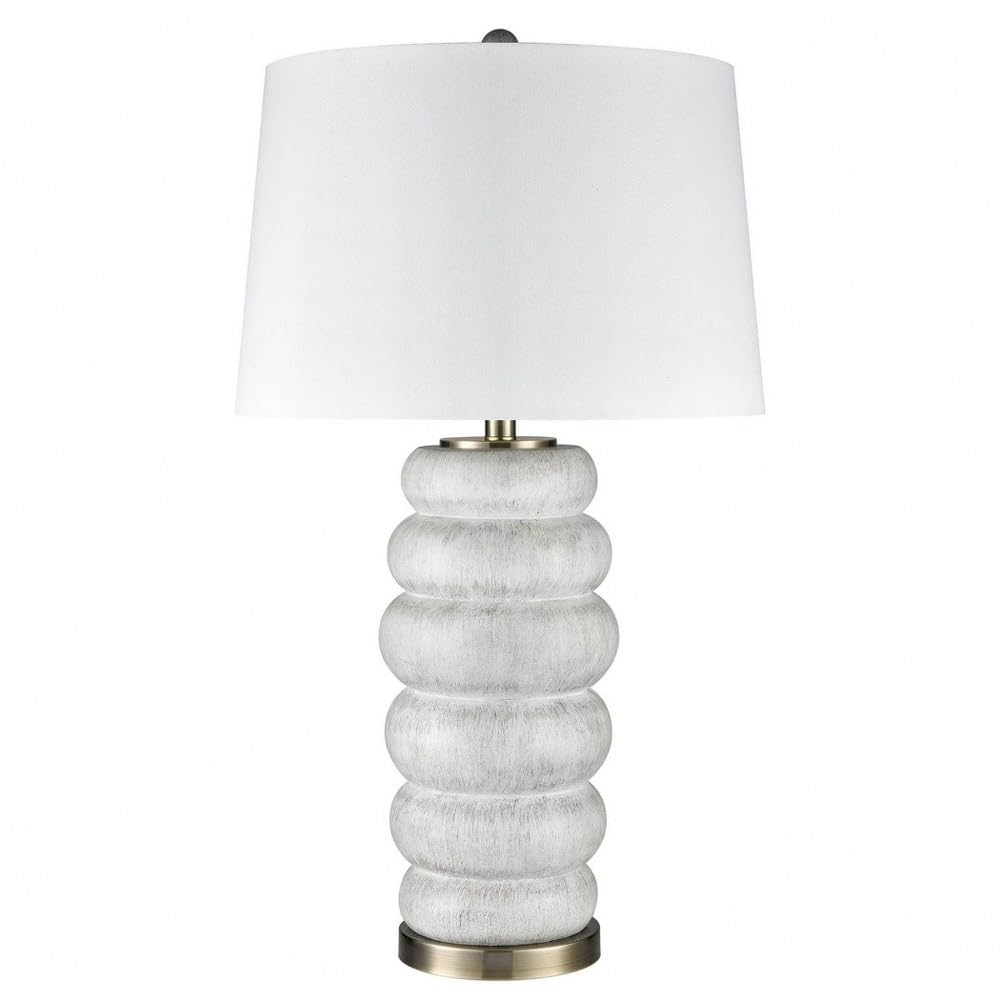 Stylecraft Home CollectionL333326DS Lizzie - 1 Light Table Lamp in Modern Style-31 Inches Tall and 6.5 Inches Wide, Finish Color: Whitewashed/Brushed Brass