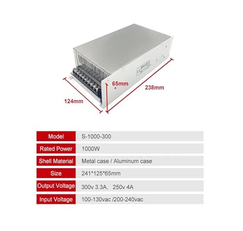 Alimentation à découpage 1000W évite la surchauffe des circuits 0-300V 3.3A - 6