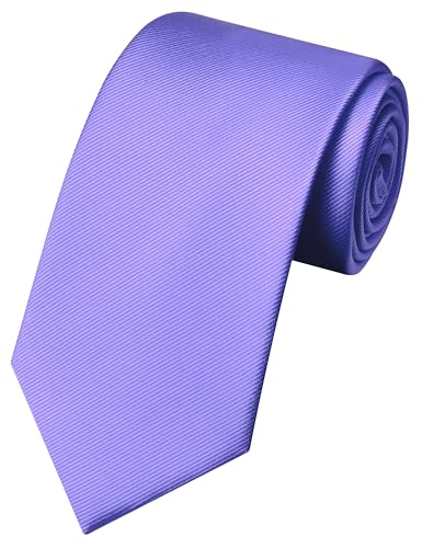 Image of GUSLESON 3.15 inch(8cm) Solid Color Necktie and Pocket Square Cufflinks Sets For Men + Gift Box