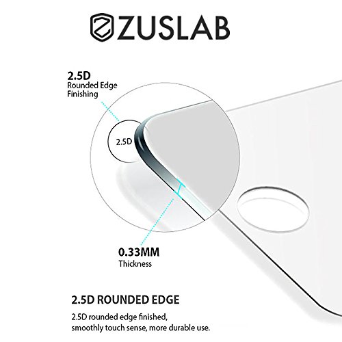 Zuslab Privacy Screen Protector Compatible With Apple Iphone 8 Plus/Iphone 7 Plus, Anti-Spy 2.5D Edge Anti-Scratch 9H Hardness Tempered Glass Screen Protector (2-Way Privacy) #TOP4