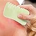 Beavorty Jade Scraping Board for Body and Massage Natural Jade Massage Tool for Facial and Scalp Relaxation for and Beauty Care
