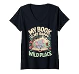 Photo Gallery donna reading reading lover book reader kids maglietta con collo a v Photo Gallery donna reading reading lover book reader kids maglietta con collo a v