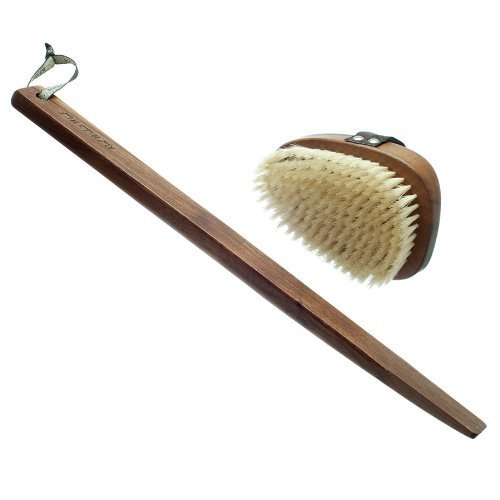 Hydrea - Cepillo de baño de madera de nogal