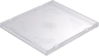 Homoyoyo 10 Unidades Caixa De Disco De CD Transparente Capa De CD Transparente Caixa De CD Quadrada Caixa De CD Vazia Caixa De CD Caixa De CD Embalagem De Mídia Caixa De Armazenamento De