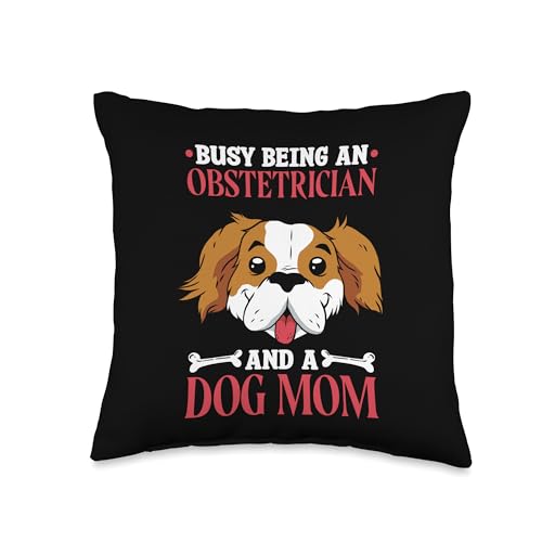 Dog Lover Obstetrician and Obstetrics Ob Gyne Women Throw Pillow - //medicalbooks.filipinodoctors.org