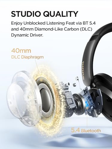 1MORE SonoFlow-Pro Noise Cancelling Headphones, Over Ear Bluetooth Headphones with LDAC for Hi-Res Wireless Audio - Image 2