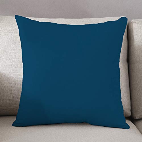 Image of YRM Bedding's Dark Teal 600-TC Oraganic Cotton 5-Piece Decorative Cushion Covers (18 inchx18 inch)