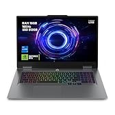 Lenovo LOQ Gaming AI Laptop | 17,3" Full HD 165Hz | NVIDIA GeForce RTX 5070 | Intel Core i7-14700HX | 16 GB RAM | 512 GB SSD | Win11 | QWERTZ | Tastiera RGB a 24 zone, grigio, 3 mesi G ame pass