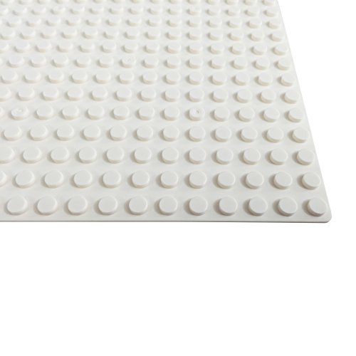 Katara 1741 - Bauplatten Platten 8er Set 13cmx13cm/16x16 Pins, Grundplatte Kompatibel Lego, Sluban, My, Papimax, Weiß – Bild 5