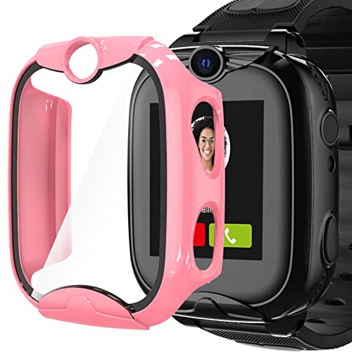 BESINPO 1 Stück Schutzhülle für XPLORA XGO 2 Kids Displayschutz, Hard PC Hülle Schutzfolie, Kratzfest Stoßfest Gehäuse Rundum Schutz Case Cover for XGO 2 Uhr Kinder, Rosa Cover