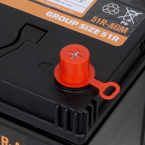 Image of Autocessking Group Size 51R Start and Stop AGM Automotive Battery, 12V 45Ah, 450 CCA, 75 RC Rechargeable Car Battery, 36 Months Warranty