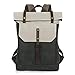 Produktbild Wind Took Canvas Leder Rucksack Daypack Vintage Retro Tagesrucksack für Damen Herren Uni Alltag Job mit Laptopfach Wasserdicht 14 Zoll, 31 x 12 x 42 cm