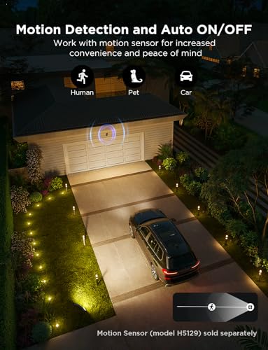 Image of Govee Triad Outdoor Flood Lights, 48W 4500LM RGBIC 3 Head Security Lights, 2700-6500K, IP66 Waterproof, Smart WiFi Outdoor Lights with App Control for Garage, Yard, Porch, Compatible with Alexa