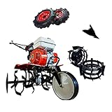  Powerground Motoazada Gasolina 700 OHV 208cc 7cv 90cm + Kit Agrícola + Ruedas metálicas