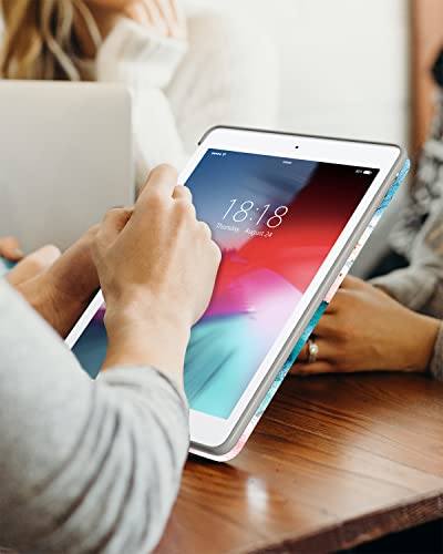 Dtto Ipad Air 1St Edition Case, (Not For Ipad Air 2 And Air 3) Ultra Slim Lightweight Smart Trifold Stand With Flexible Soft Tpu Back Cover [Auto Sleep/Wake], Peach Blossom #TOP5