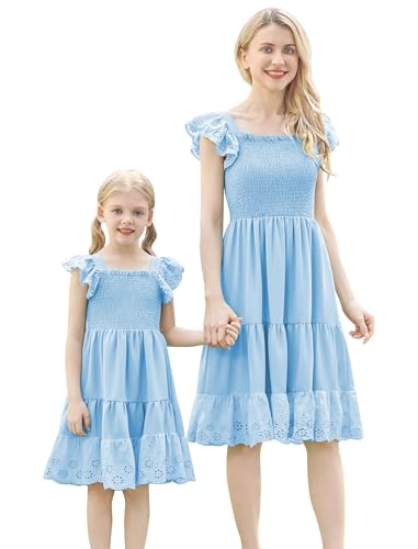 AWIBMK Mommy and Me Boho Summer Dress