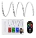 Produktbild 10 Meter (Set) mit Funkfernbedienung: hochwertige RGB LED Stripe Band Streifen Leiste mit 30 LED/m (weiße Oberfläche, 10m, IP65, wassergeschützt) + Controller und 6A Netzteil