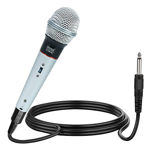 5 CORE Microphone Dynamic Vocal Handheld Mic Cardioid Unidirectional Microfono w On Off Switch + XLR Audio Cable for Singing PM 305