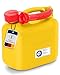 Produktbild hünersdorff Kraftstoff-Kanister STANDARD 5l für Benzin, Diesel und andere Gefahrgüter, UN-Zulassung, made in Germany, TÜV-geprüfter Produktion, gelb