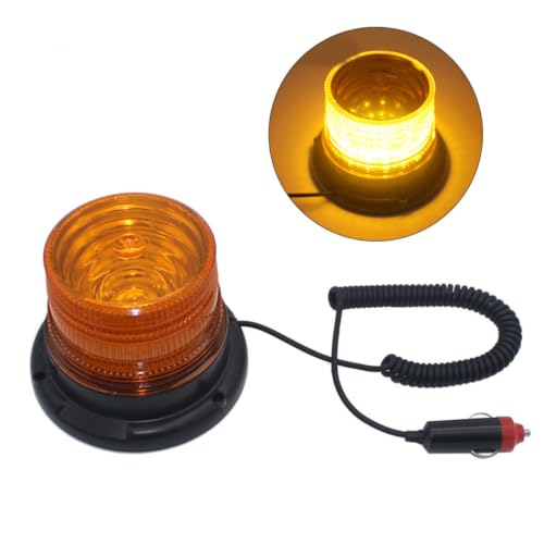 Luces LED de emergencia para vehículos de 18w con cable retráctil amarillo
