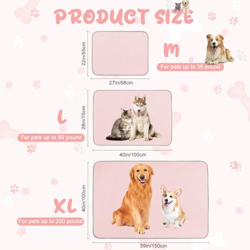 Tapis de refroidissement rose contre la canicule canine M