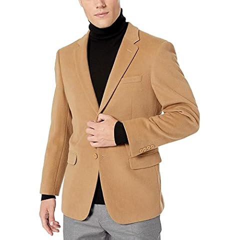 Prontomoda Men's Luxury Wool Cashmere Sport Coat Cover