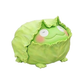 『キャベツツノガエル』野菜カエル　動物惑星シリーズ　フィギュア　動物の置物 キャベツツノガエル 野菜妖精 フィギュア 動物 置物// アニマル