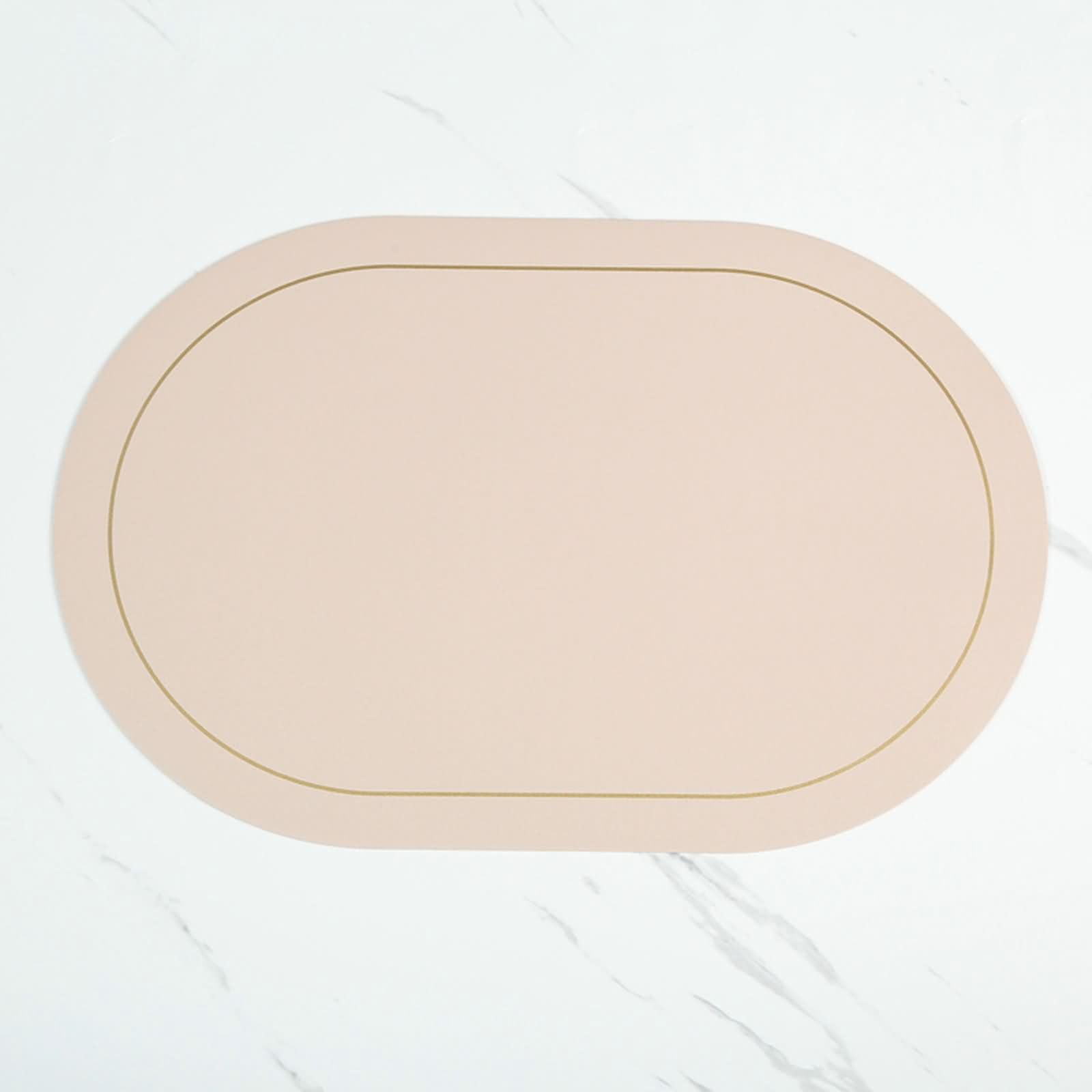 Set de table ovale anti-tache en cuir PU, fini les corvées de linge avec ce lot de 8