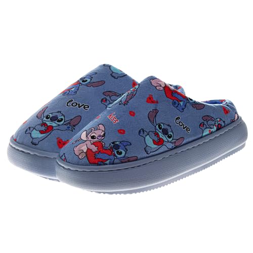 Disney Lilo and Stitch Women's Slippers - Easter Plush, Fuzzy, Gifts for Mother's Day House Slippers (Size 5-10 Womens)