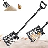 Cuchara de gallinero para arena, agarre D grande